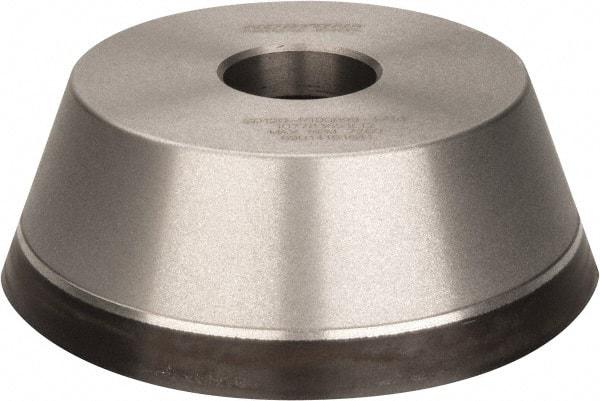 Norton - 5" Diam, 1-1/4" Hole Size, 1-3/4" Overall Thickness, 120 Grit, Type 11 Tool & Cutter Grinding Wheel - Fine Grade, Diamond, Resinoid Bond - Americas Tooling