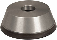 Norton - 5" Diam, 1-1/4" Hole Size, 1-3/4" Overall Thickness, 220 Grit, Type 11 Tool & Cutter Grinding Wheel - Very Fine Grade, Diamond, Resinoid Bond - Americas Tooling