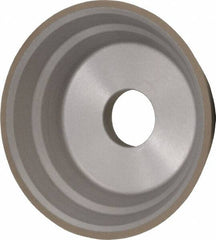 Norton - 5" Diam, 1-1/4" Hole Size, 1-3/4" Overall Thickness, 150 Grit, Type 11 Tool & Cutter Grinding Wheel - Very Fine Grade, Diamond, Resinoid Bond - Americas Tooling