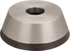 Norton - 5" Diam, 1-1/4" Hole Size, 1-3/4" Overall Thickness, 150 Grit, Type 11 Tool & Cutter Grinding Wheel - Very Fine Grade, Diamond, Resinoid Bond - Americas Tooling