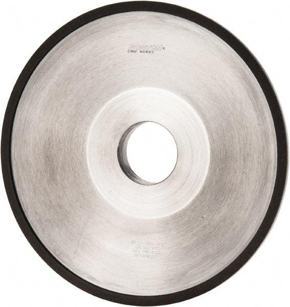 Norton - 6" Diam, 1-1/4" Hole Size, 1" Overall Thickness, 120 Grit, Type 12 Tool & Cutter Grinding Wheel - Fine Grade, CBN, Resinoid Bond - Americas Tooling