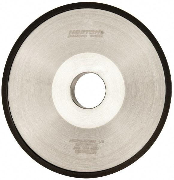 Norton - 6" Diam, 1-1/4" Hole Size, 1" Overall Thickness, 180 Grit, Type 12 Tool & Cutter Grinding Wheel - Very Fine Grade, Diamond, Resinoid Bond - Americas Tooling