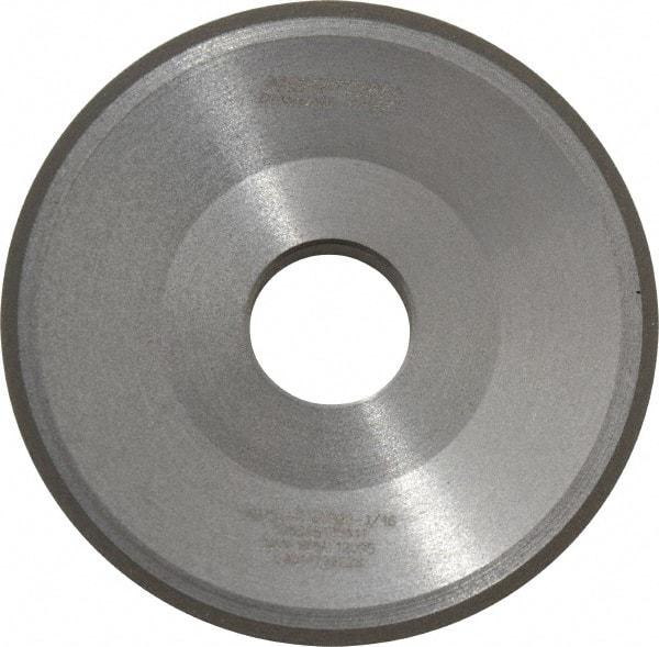 Norton - 3" Diam, 3/4" Hole Size, 7/16" Overall Thickness, 150 Grit, Type 12 Tool & Cutter Grinding Wheel - Very Fine Grade, Diamond, Resinoid Bond - Americas Tooling