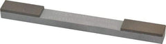 Norton - Fine & Very Fine, 1" Length of Cut, Double End Diamond Hone - 120 & 220 Grit, 3/8" Wide x 1/4" High x 4" OAL - Americas Tooling