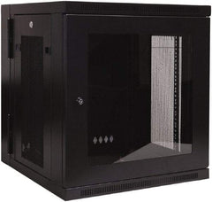 Tripp-Lite - 23-1/2" Overall Width x 12" Rack Height x 21.63" Overall Depth Data Cable Enclosure - 200 Lb Capacity, Black - Americas Tooling