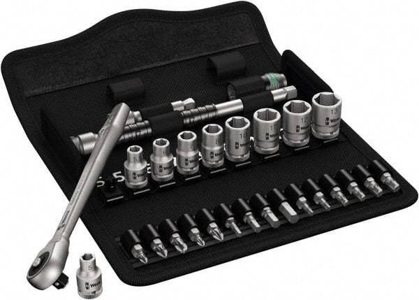 Wera - 1/4" Drive Standard Socket Set - 5 to 13mm - Americas Tooling