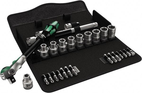 Wera - 1/2" Drive Standard Socket Set - 3/8 to 13/16" - Americas Tooling