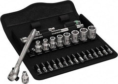 Wera - 1/4" Drive Standard Socket Set - 3/16 to 1/2" - Americas Tooling