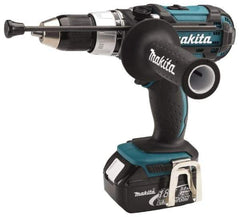 Makita - 18 Volt 1/2" Keyless Chuck Cordless Hammer Drill - 0 to 30,000 BPM, 0 to 400 & 0 to 1,700 RPM, Reversible, Pistol Grip Handle - Americas Tooling