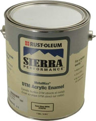 Rust-Oleum - 1 Gal White Semi Gloss Finish Acrylic Enamel Paint - Interior/Exterior, Direct to Metal, <0 gL VOC Compliance - Americas Tooling