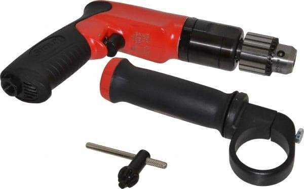 Sioux Tools - 3/8" Keyed Chuck - Pistol Grip Handle, 700 RPM, 14.16 LPS, 30 CFM, 1 hp - Americas Tooling