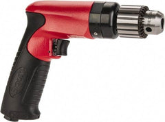 Sioux Tools - 3/8" Keyed Chuck - Pistol Grip Handle, 2,600 RPM, 11.8 LPS, 25 CFM, 0.6 hp - Americas Tooling