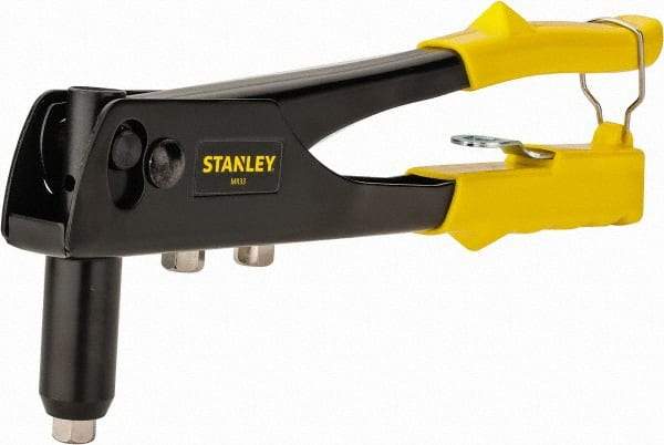 Stanley - Right Angle Head Hand Riveter - 1/8 to 3/16" Rivet Capacity, 10" OAL - Americas Tooling