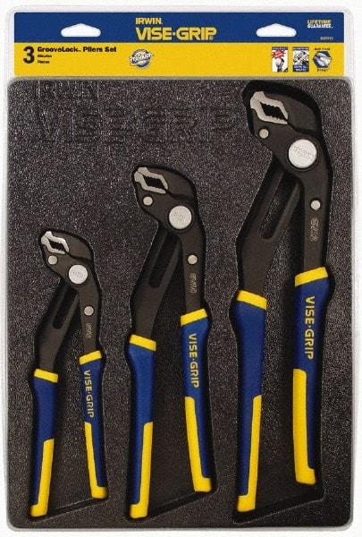 Irwin - 3 Piece GrooveLock Plier Set - Comes in Storage Tray - Americas Tooling