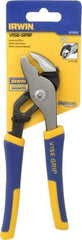 Irwin - 6" OAL, 1" Max Capacity, 4 Position Groove Joint Tongue & Groove Pliers - Serrated Pipe Straight Jaws, Curved Head, ProTouch Handles - Americas Tooling