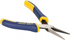 Irwin - 5-1/2" OAL, 1-19/32" Jaw Length x 9/16" Jaw Width, Long Nose Needle Nose Pliers - Smooth Jaw, Standard Head, ProTouch Handles, with Spring - Americas Tooling