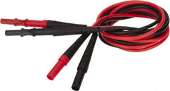 Fluke - Black/Red Electrical Test Equipment Leads Extension - Use with All Test Lead Models - Americas Tooling