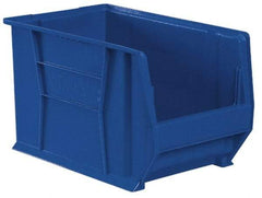 Akro-Mils - 200 Lb. Load Capacity, 20" Deep, Yellow Polymer Hopper Stacking Bin - 6" High x 12-3/8" Wide x 20" Long - Americas Tooling