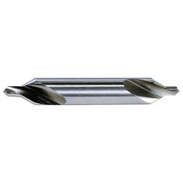 Hertel - #8 Plain Cut 60° Incl Angle Solid Carbide Combo Drill & Countersink - Americas Tooling