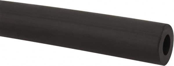 Made in USA - 1/4" ID x 1/2" OD, 1/8" Wall Thickness, Cut to Length (50' Standard Length) TPE Tube - Black, 64 Shore A Hardness - Americas Tooling