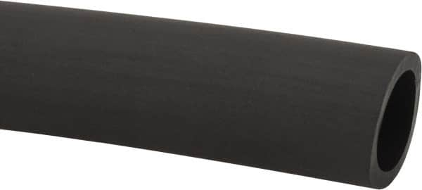 Made in USA - 1/2" ID x 11/16" OD, 3/32" Wall Thickness, Cut to Length (50' Standard Length) TPE Tube - Black, 64 Shore A Hardness - Americas Tooling