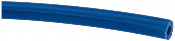 Made in USA - 1/8" ID x 1/4" OD, 1/16" Wall Thickness, Cut to Length (100' Standard Length) LLDPE Tube - Blue, 358 Max psi, 44 Shore D Hardness - Americas Tooling