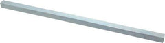 Made in USA - 12" Long x 7/16" High x 7/16" Wide, Zinc-Plated Undersized Key Stock - C1018 Steel - Americas Tooling