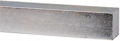 Made in USA - 12" Long x 1" High x 1" Wide, Zinc-Plated Undersized Key Stock - C1018 Steel - Americas Tooling