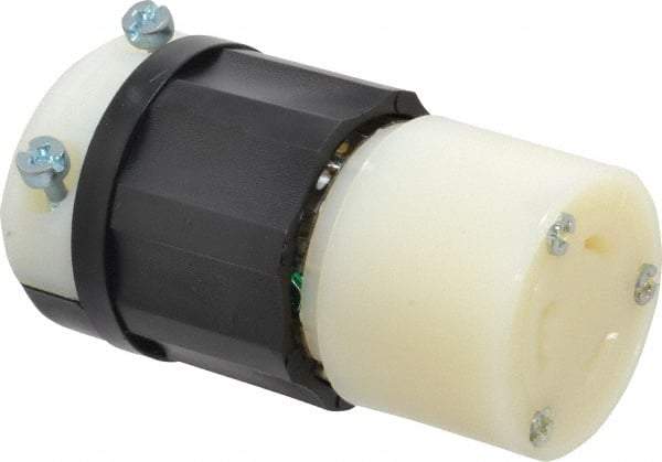 Leviton - 250 VAC, 20 Amp, L6-20R Configuration, Industrial Grade, Self Grounding Connector - 1 Phase, 2 Poles, 0.385 to 0.78 Inch Cord Diameter - Americas Tooling