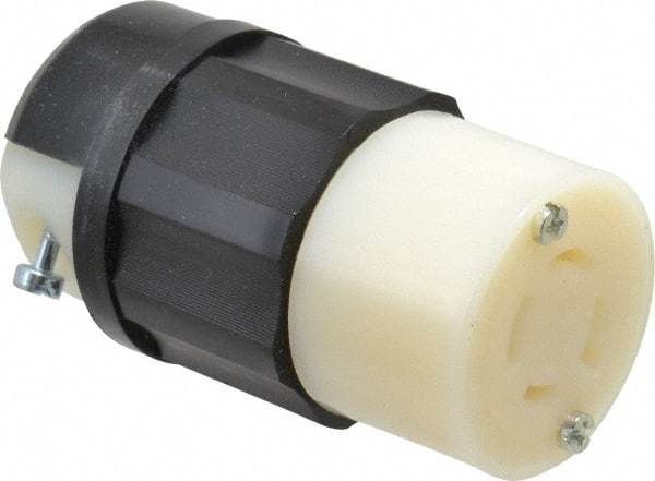 Leviton - 250 VAC, 20 Amp, L15-20R Configuration, Industrial Grade, Self Grounding Connector - 3 Phase, 3 Poles, 0.595 to 0.895 Inch Cord Diameter - Americas Tooling