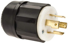 Leviton - 277/480 VAC, 30 Amp, L22-30P Configuration, Industrial Grade, Self Grounding Plug - 3 Phase, 4 Poles, 0.595 to 1.15 Inch Cord Diameter - Americas Tooling