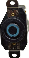 Leviton - 250 VAC, 30 Amp, L6-30R NEMA, Self Grounding Receptacle - 2 Poles, 3 Wire, Female End, Black - Americas Tooling