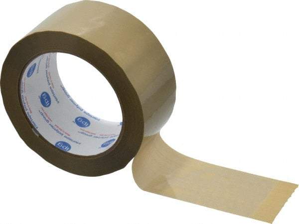 Intertape - 2" x 60 Yd Natural (Color) Rubber Adhesive Sealing Tape - Polypropylene Film Backing, 3 mil Thick, 32 Lb Tensile Strength, Series 1100 - Americas Tooling