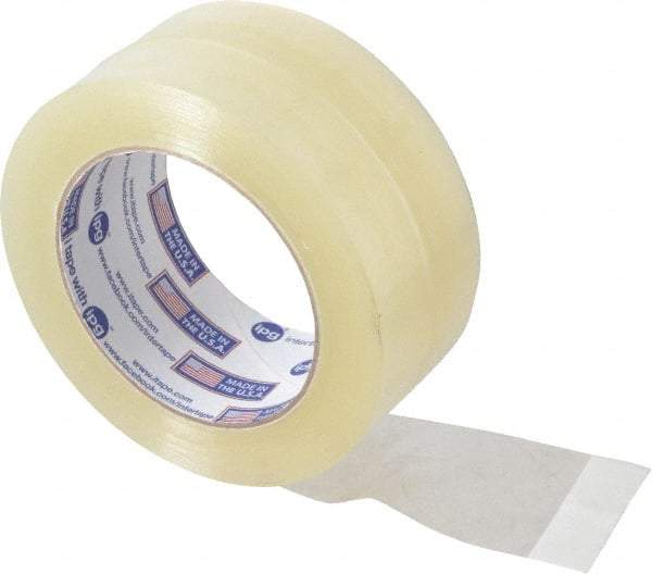 Intertape - 2" x 110 Yd Clear Acrylic Adhesive Sealing Tape - Polypropylene Film Backing, 2.1 mil Thick, 27 Lb Tensile Strength, Series 400 - Americas Tooling