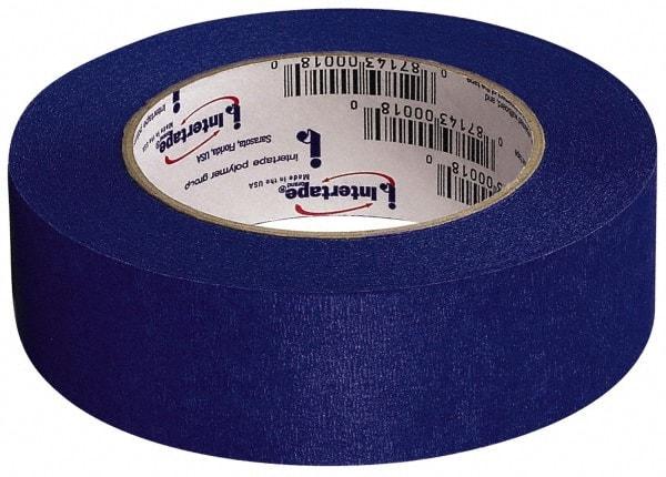 Intertape - 24mm Wide x 54.8 m Long Blue Paper Painter's Tape - Series Intertape-PT14, 5.5 mil Thick, 23 In/Lb Tensile Strength - Americas Tooling