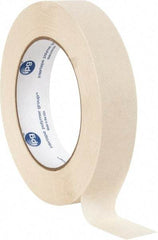 Intertape - 1" Wide x 60 Yd Long Tan Paper Masking Tape - Series 513, 5 mil Thick, 19 In/Lb Tensile Strength - Americas Tooling