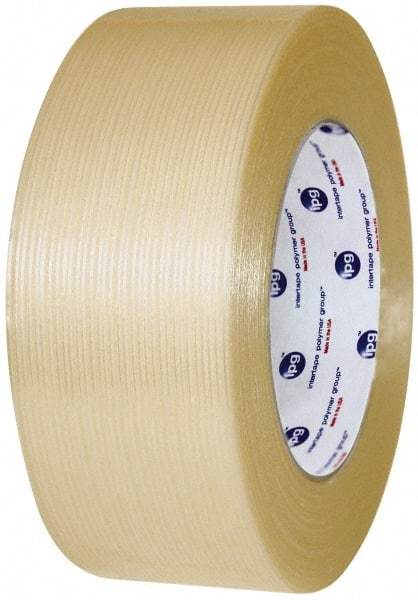 Intertape - 3" x 60 Yd Clear Rubber Adhesive Packaging Tape - Polyester Film Backing, 7.5 mil Thick, 333 Lb Tensile Strength, Series RG16 - Americas Tooling