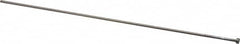 Gibraltar - 1/8" Pin Diam, 1/4" Head Diam x 1/8" Head Height, 12" OAL, Straight Ejector Pin - Steel, 11-7/8" Pin Length - Americas Tooling