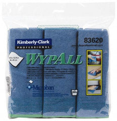 WypAll - Reusable Microfiber Wipes - Packet, 15-3/4" x 15-3/4" Sheet Size, Blue - Americas Tooling