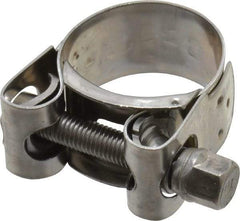 Mikalor - 1-3/16" Hose, 0.78" Wide x 0.04" Thick, T-Bolt Hose Clamp - 1.14 to 1.22" Diam, Stainless Steel - Americas Tooling