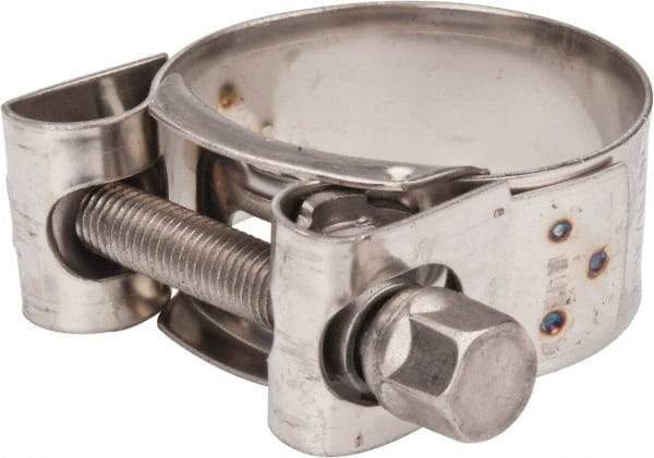 Mikalor - 1-1/2" Hose, 0.78" Wide x 0.04" Thick, T-Bolt Hose Clamp - 1.46 to 1.57" Diam, Stainless Steel - Americas Tooling