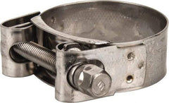 Mikalor - 1-3/4" Hose, 0.78" Wide x 0.04" Thick, T-Bolt Hose Clamp - 1.69 to 1.85" Diam, Stainless Steel - Americas Tooling