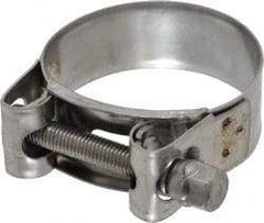 Mikalor - 2" Hose, 0.78" Wide x 0.04" Thick, T-Bolt Hose Clamp - 1.85 to 2" Diam, Stainless Steel - Americas Tooling