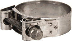 Mikalor - 2-1/16" Hose, 0.78" Wide x 0.04" Thick, T-Bolt Hose Clamp - 2 to 2.17" Diam, Stainless Steel - Americas Tooling