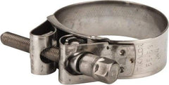 Mikalor - 2-1/4" Hose, 0.78" Wide x 0.04" Thick, T-Bolt Hose Clamp - 2.17 to 2.32" Diam, Stainless Steel - Americas Tooling