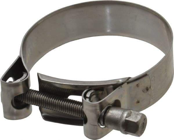 Mikalor - 2-5/8" Hose, 0.78" Wide x 0.04" Thick, T-Bolt Hose Clamp - 2.48 to 2.68" Diam, Stainless Steel - Americas Tooling