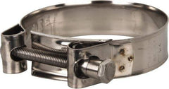 Mikalor - 3-1/2" Hose, 0.98" Wide x 0.04" Thick, T-Bolt Hose Clamp - 3.35 to 3.58" Diam, Stainless Steel - Americas Tooling