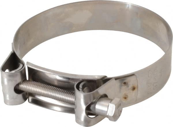 Mikalor - 4" Hose, 0.98" Wide x 0.04" Thick, T-Bolt Hose Clamp - 3.82 to 4.1" Diam, Stainless Steel - Americas Tooling