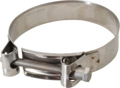 Mikalor - 4-1/4" Hose, 0.98" Wide x 0.04" Thick, T-Bolt Hose Clamp - 4.1 to 4.41" Diam, Stainless Steel - Americas Tooling