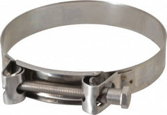 Mikalor - 5-3/4" Hose, 1.1" Wide x 0.051" Thick, T-Bolt Hose Clamp - 5.51 to 5.91" Diam, Stainless Steel - Americas Tooling